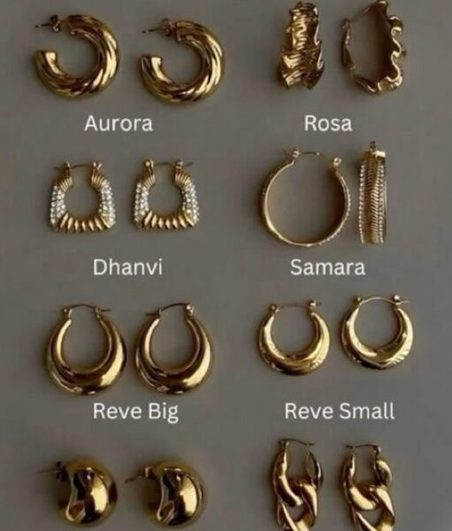 Elegant Gold Hoop Earrings