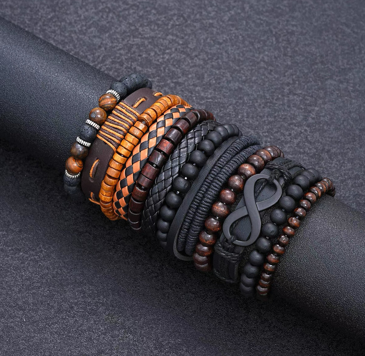 Ensemble de Bracelets en Cuir