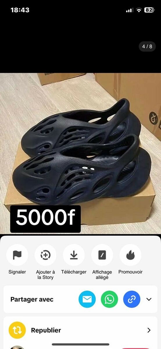 Claquettes légères en mousse