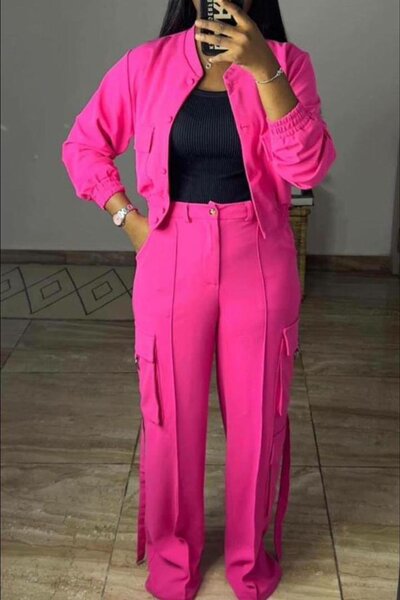 Ensemble chic à poches femme
