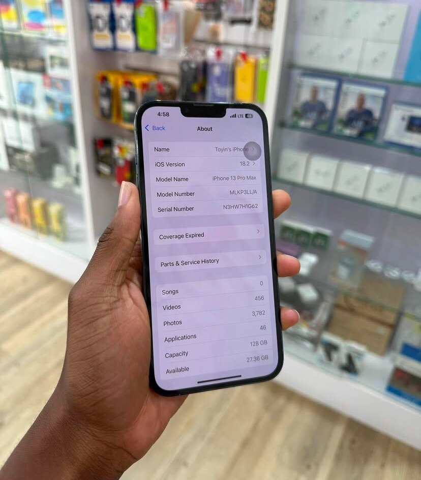 iPhone 13PRO MAX 128GB blue 96 battery percentage