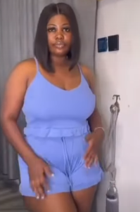 blue top and shorts set