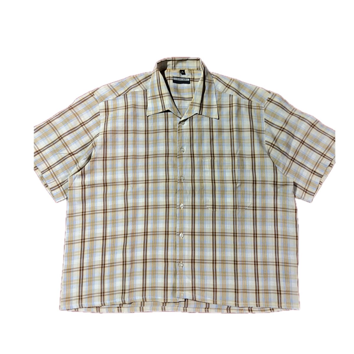 Chemise à carreaux manches courtes