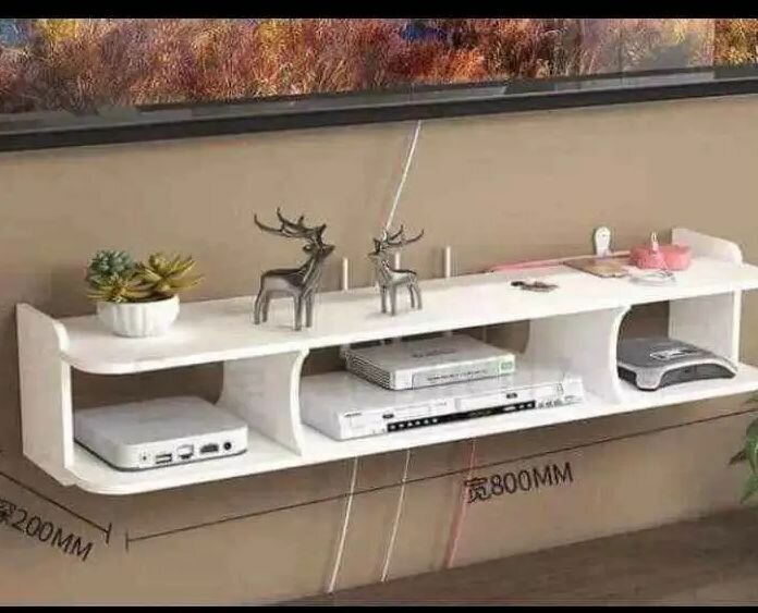 Étagère Murale Moderne Blanche