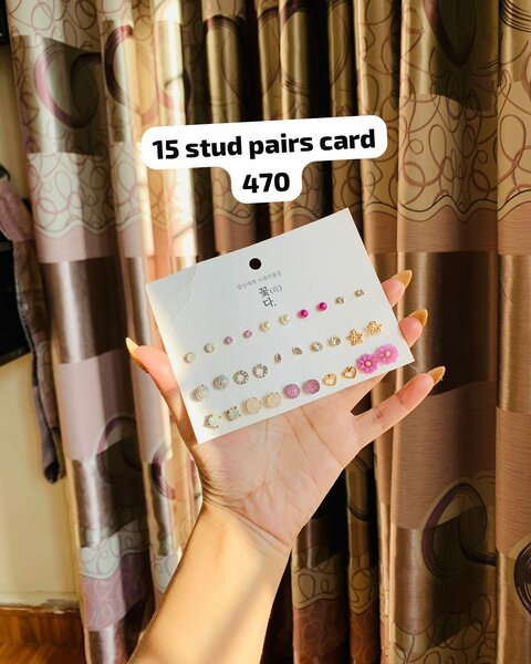 a set of earrings