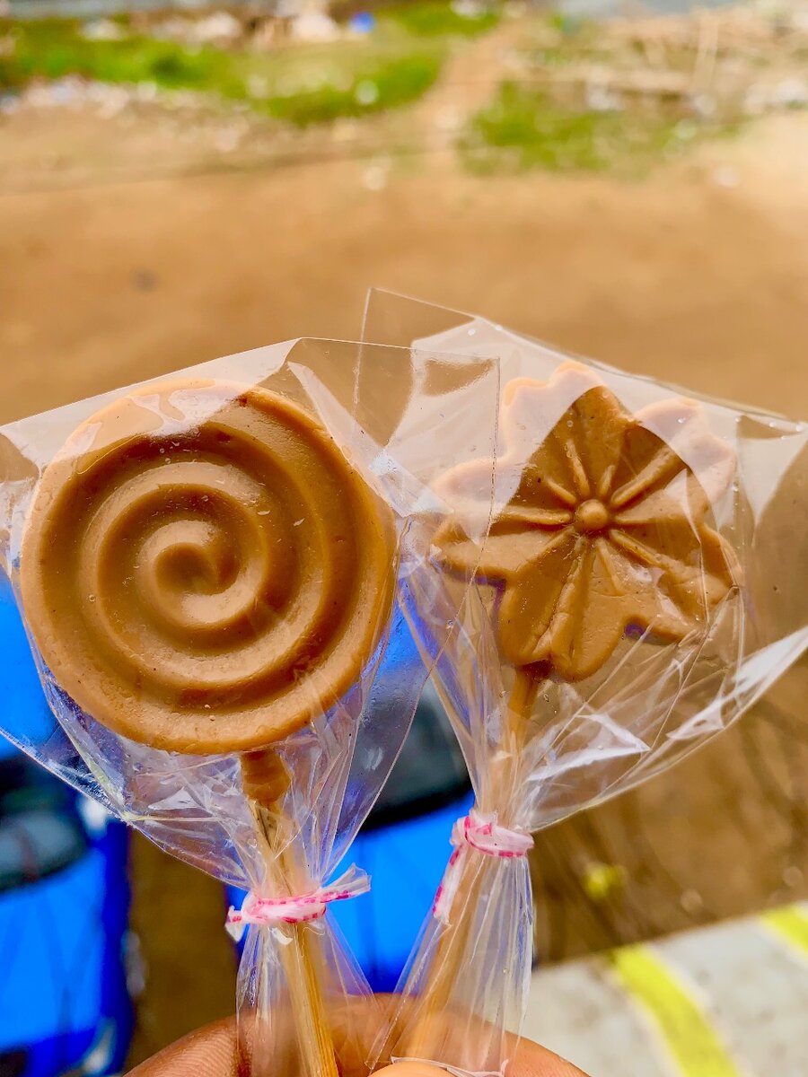 Sucettes au caramel artisanal