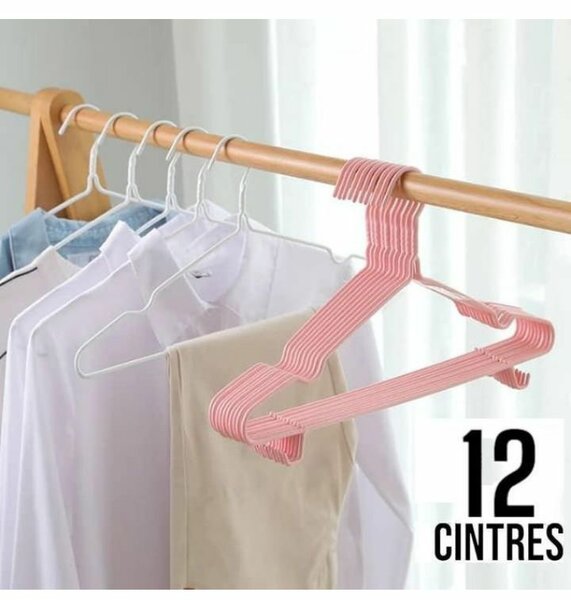 Lot de 12 cintres antidérapants