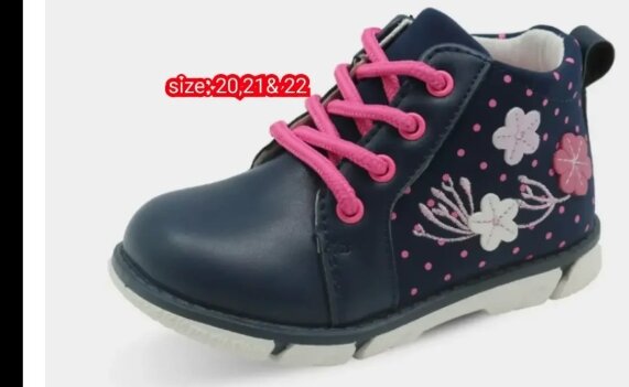 Girls sneakers with Size: 20,21& 22 only