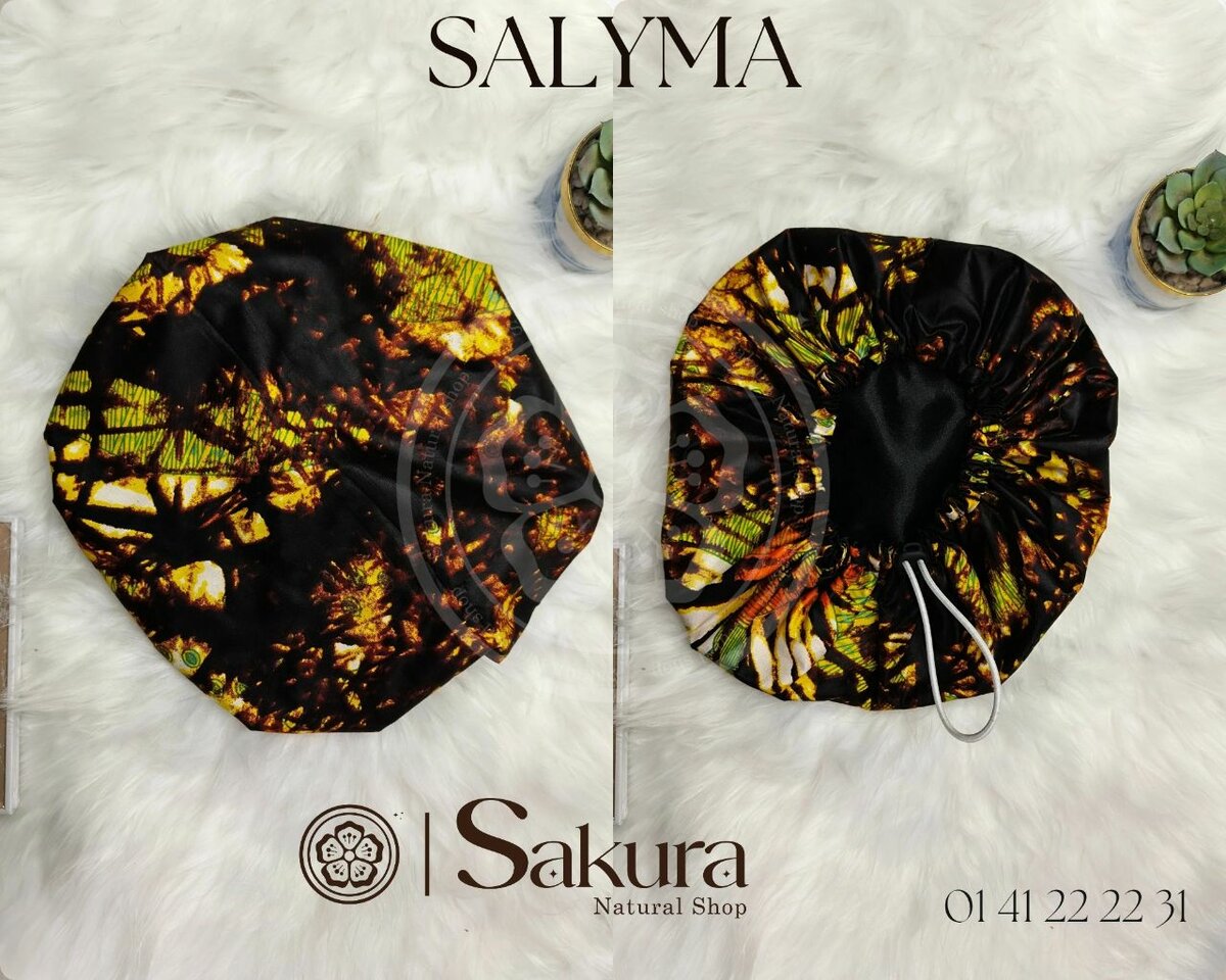 Bonnet de nuit en satin