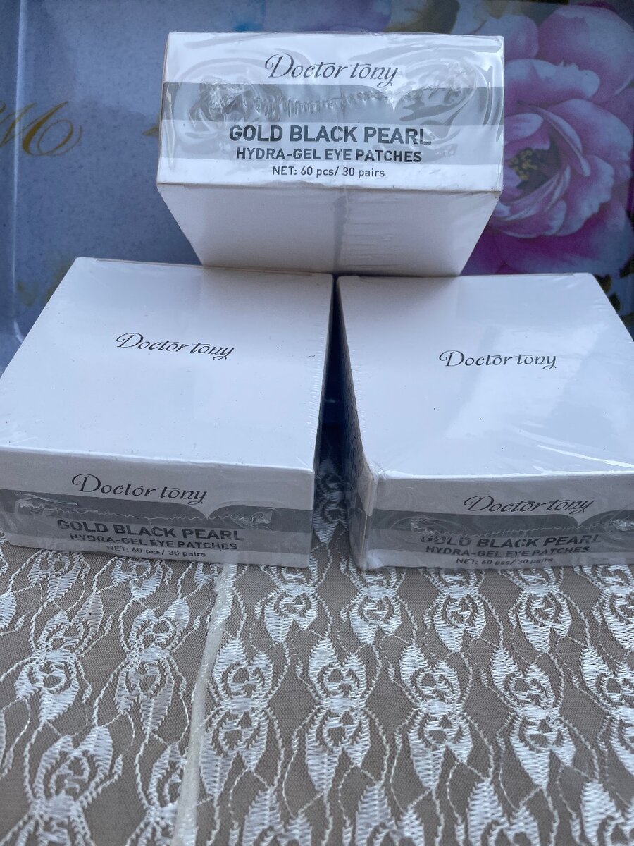 Doctor Tony Gold Black Pearl Eye Patches