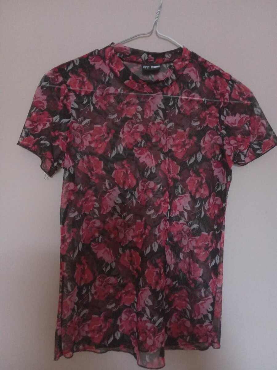 Mesh floral top