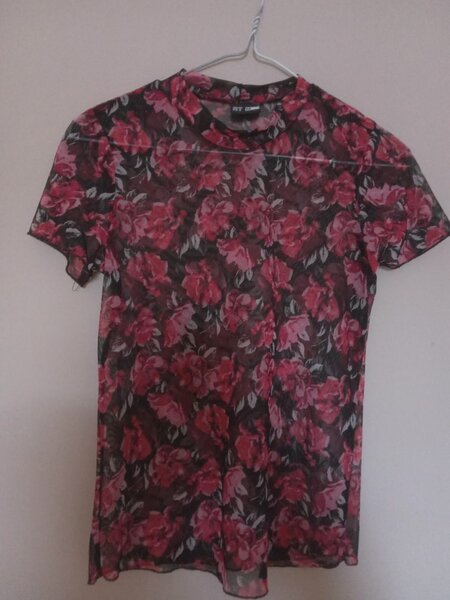 Mesh floral top