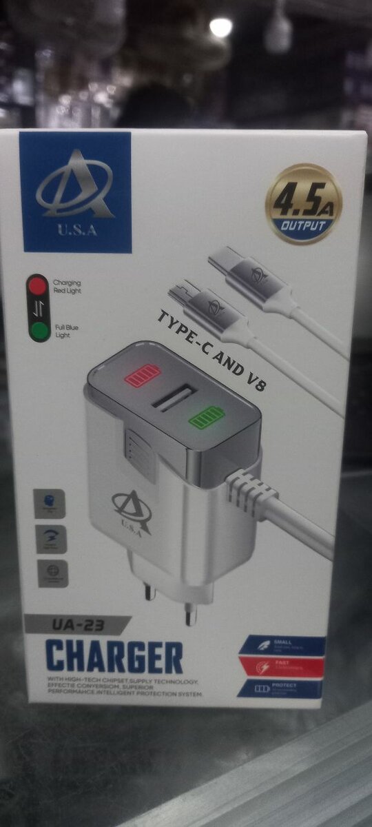 8600/typeC usb port 4.5amp charger