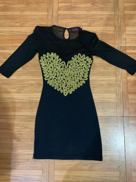 Black mesh Bodycon
