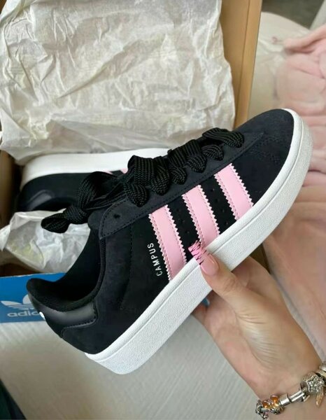 Baskets Adidas Campus Noir Rose