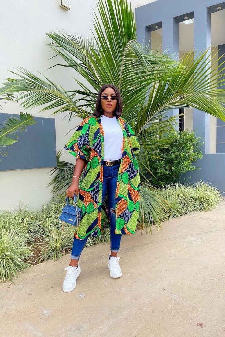 African designed kimono