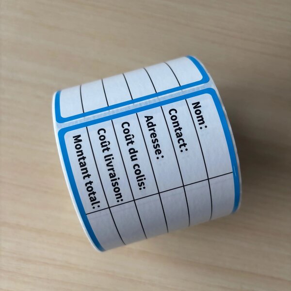 Étiquettes adhésives livraison