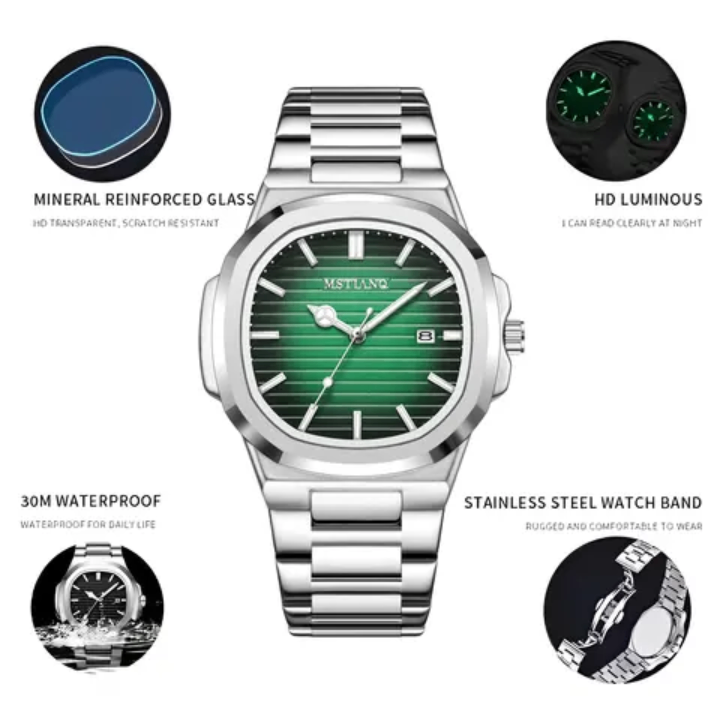 Montre Étanche Hommes Acier