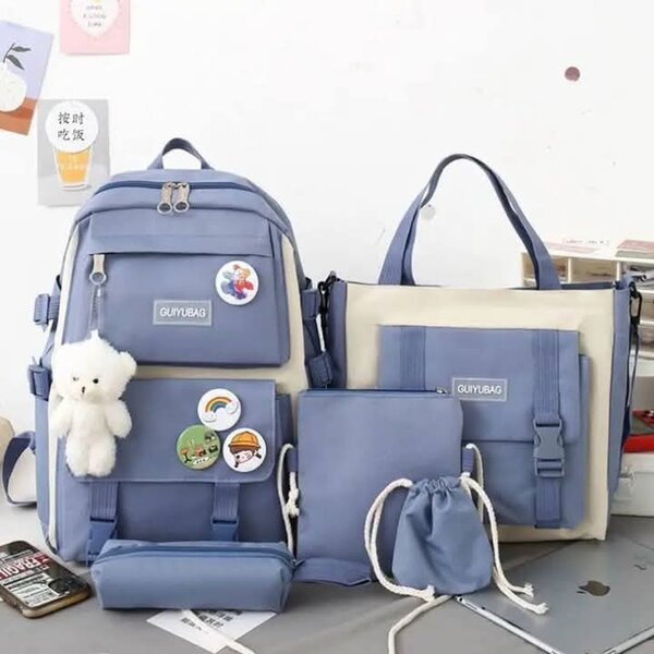 Sac à dos scolaire 7 pièces