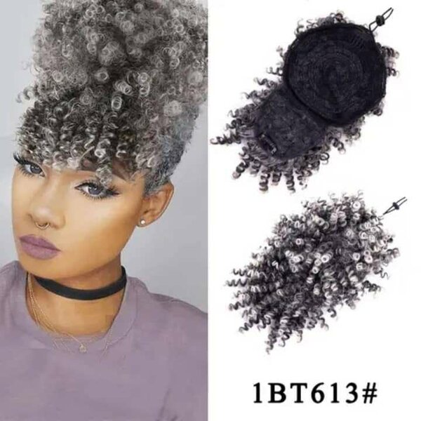 Chignon Afro Clip Bouclé