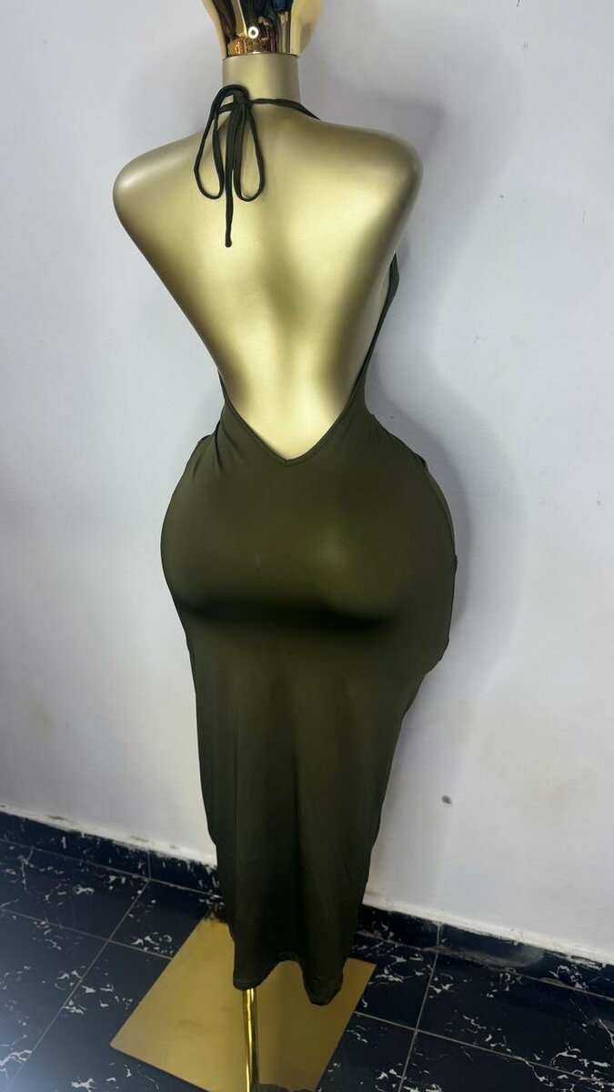 Robe longue sirène dos nu chic