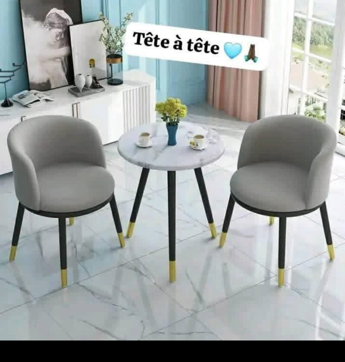 Ensemble de bistro moderne