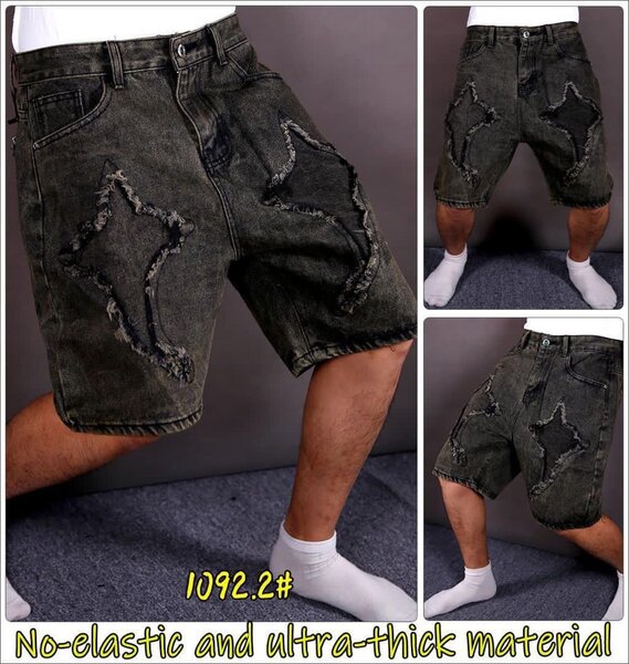 Bermuda en jean décontracté homme