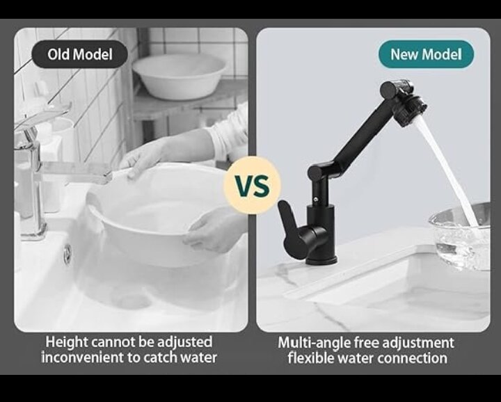 Adjustable Modern Multiple Outlet Mode Faucent Tap