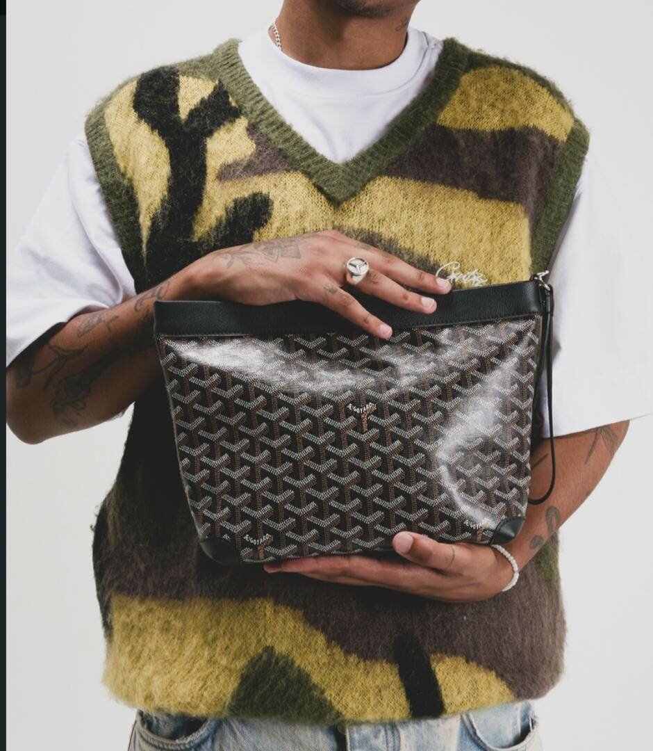 Gilet camouflé en laine