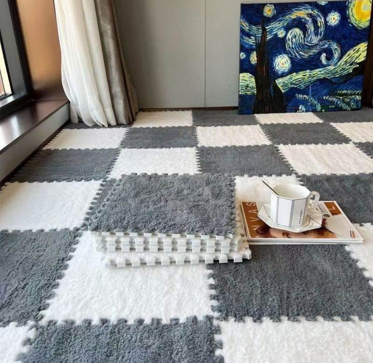 Tapis Puzzle Doux Enfant