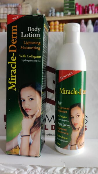 Peeling soap, black velvet and Miracle DERM lotion