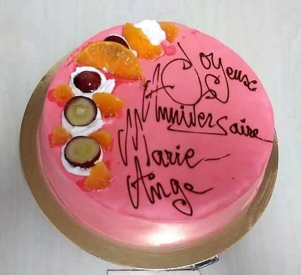 Gâteau Anniversaire Fruité