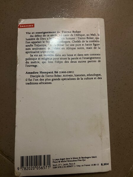 Vie et enseignement de Tierno Bokar