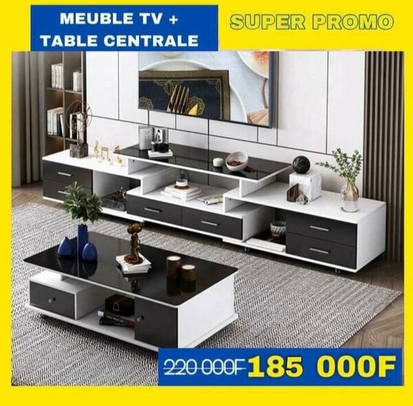 Ensemble Meuble TV et Table