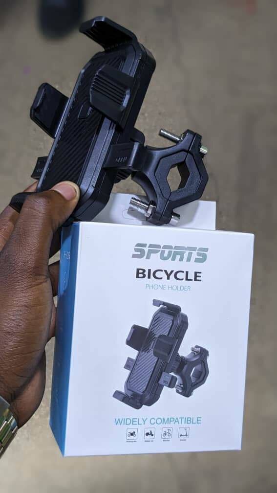 Motor bicycle phone holders
