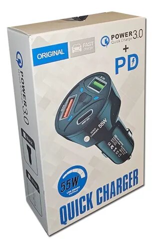Chargeur voiture 55W rapide USB