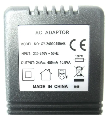 24V AC ADAPTER 450MA