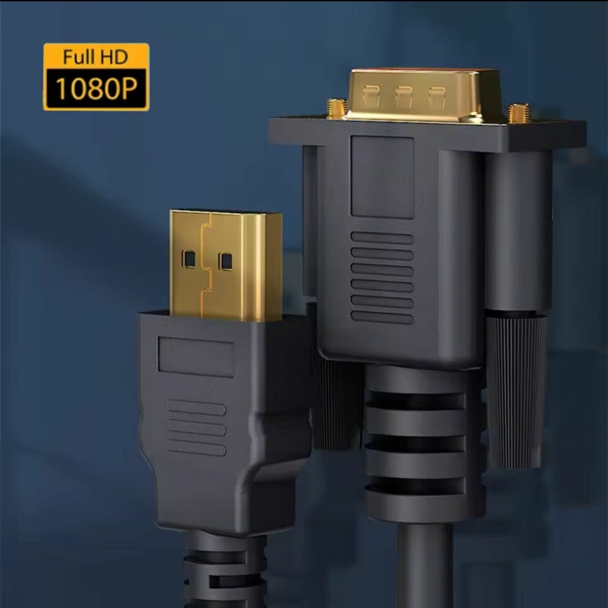 Câble compatible HDMI mâle vers VGA mâle 1080P 60Hz HDMI
