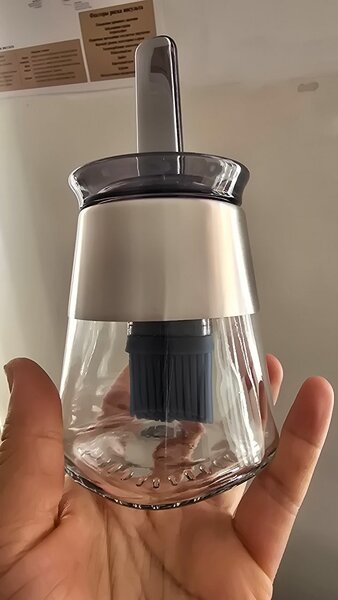 Посуда для масло с щеткой