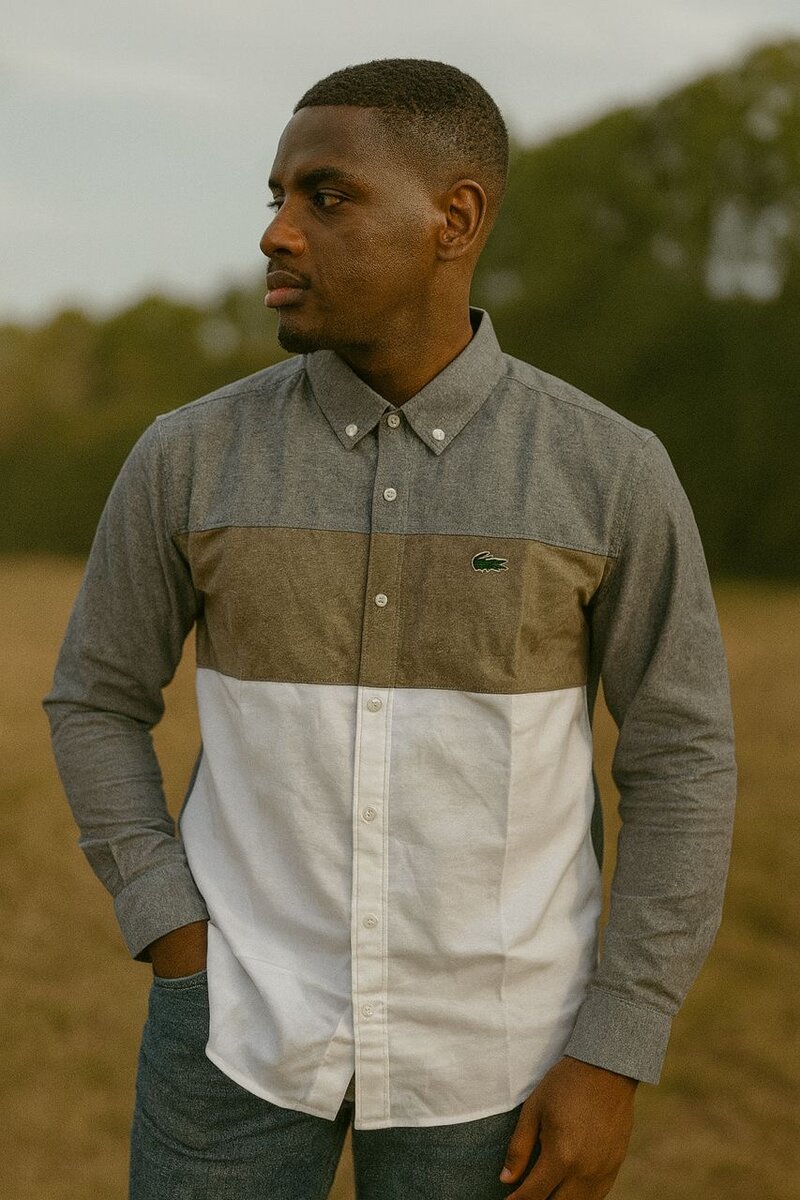 Chemise élégante à motifs pour homme