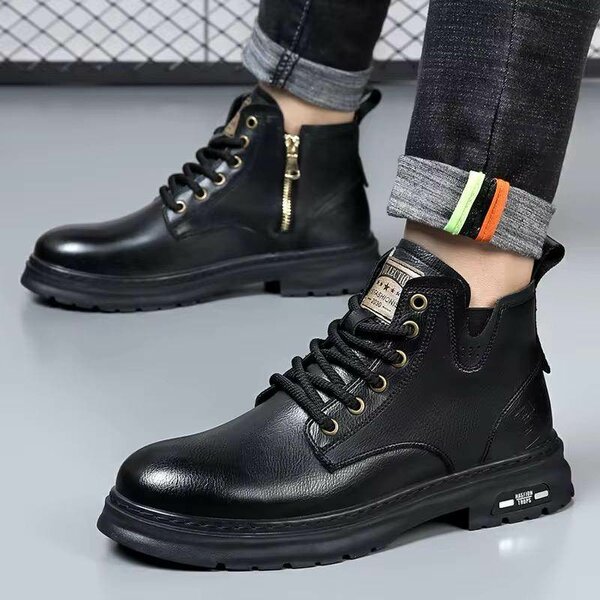 Bottes Homme en Cuir Résistantes