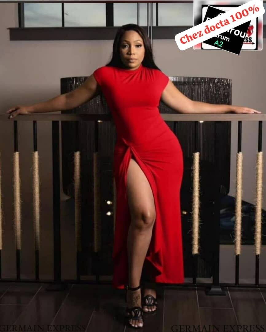 Robe Élégante Fendue Femme