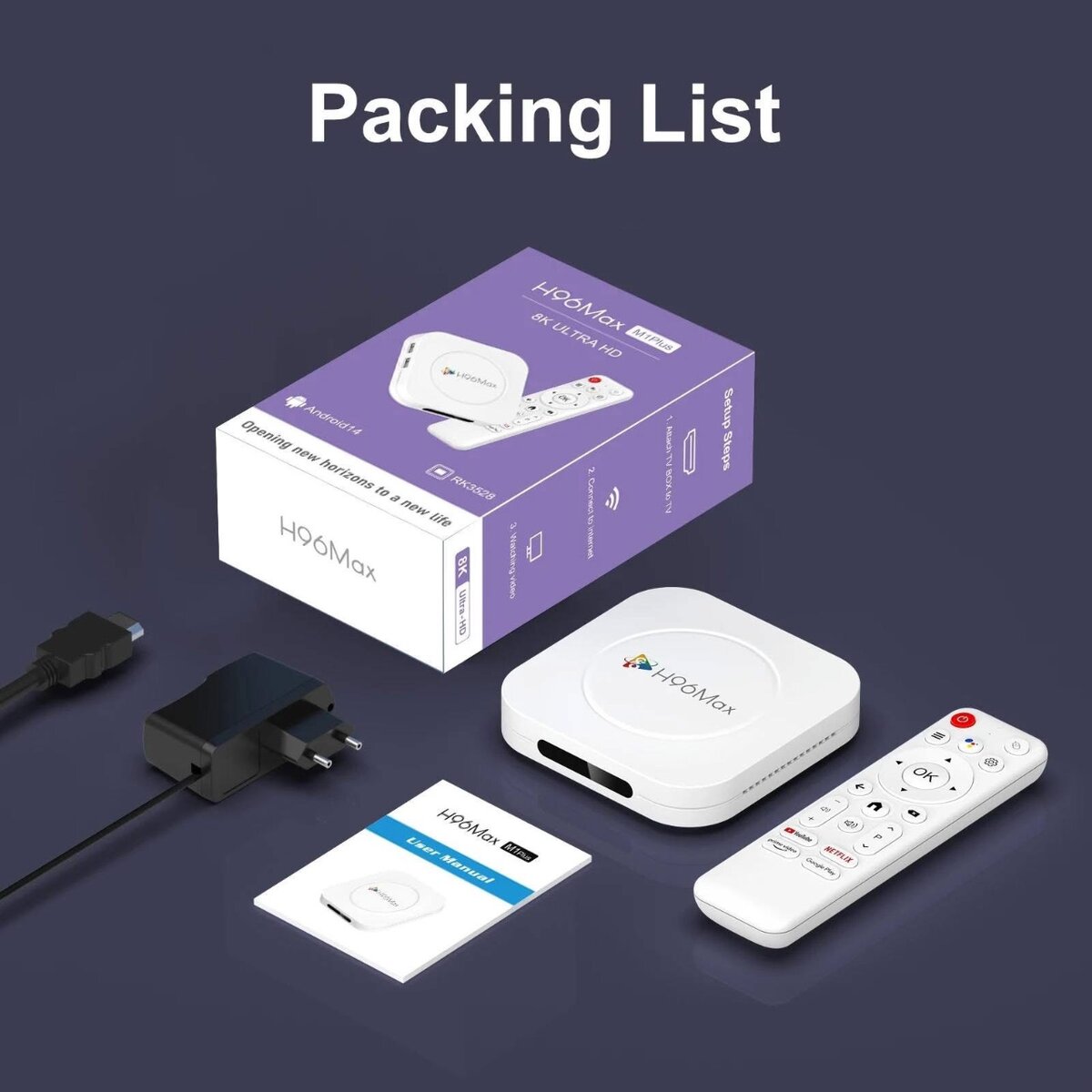 TV Box H96 Max M1 plus