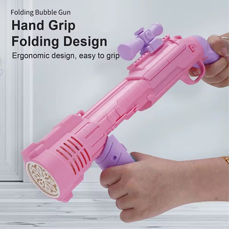 Pistolet à bulles pliant pour enfants