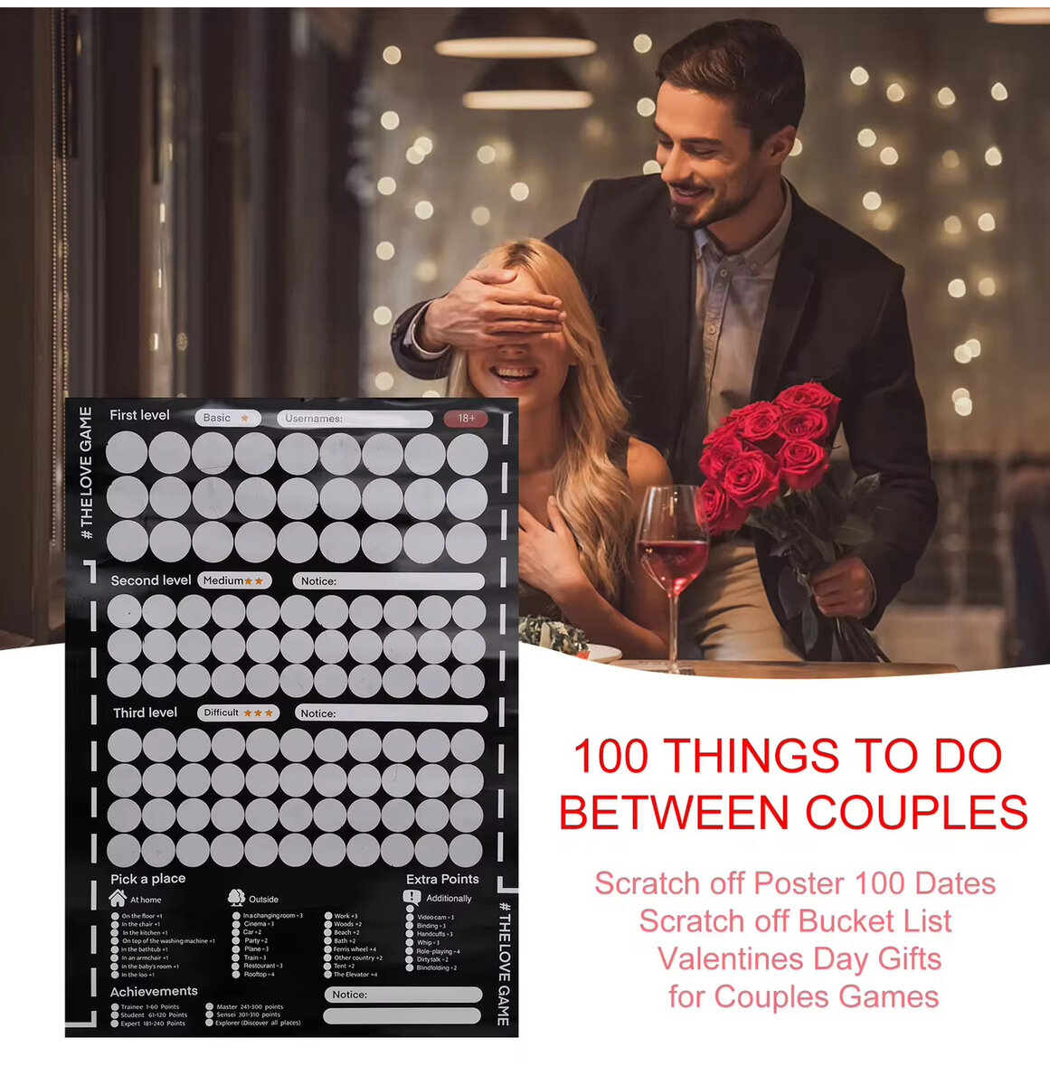 Poster à gratter en Couples