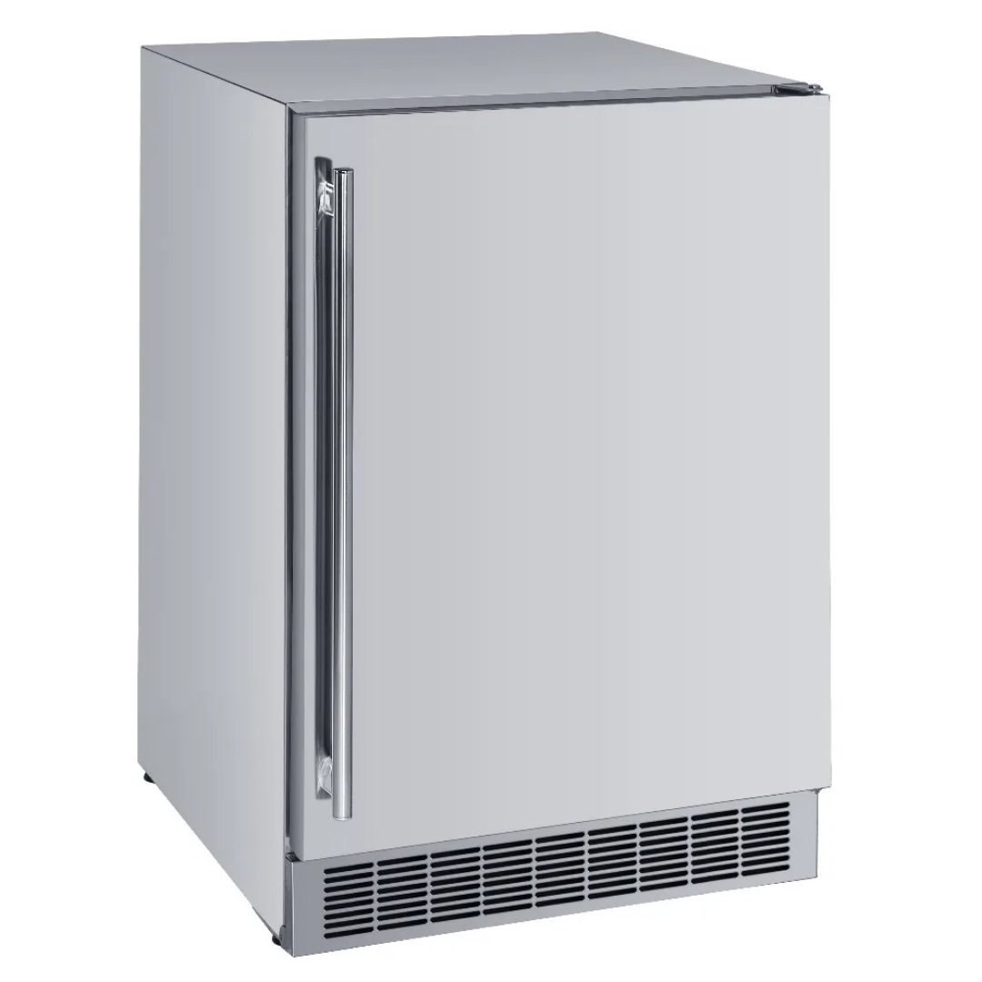 Réfrigérateur compact en acier