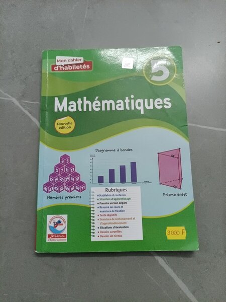 Cahier de Mathématiques 5ème