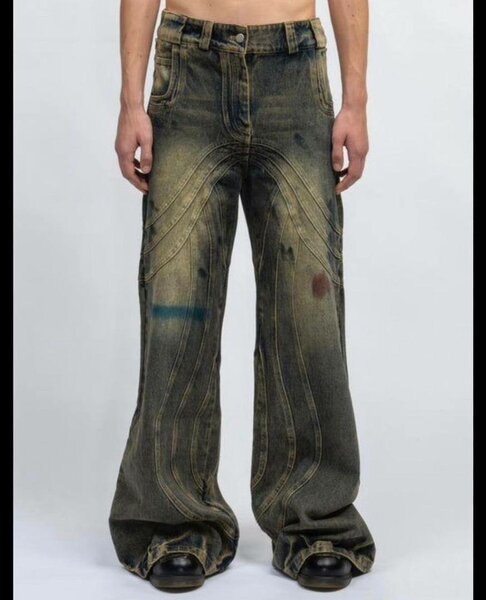 Jean large vintage homme