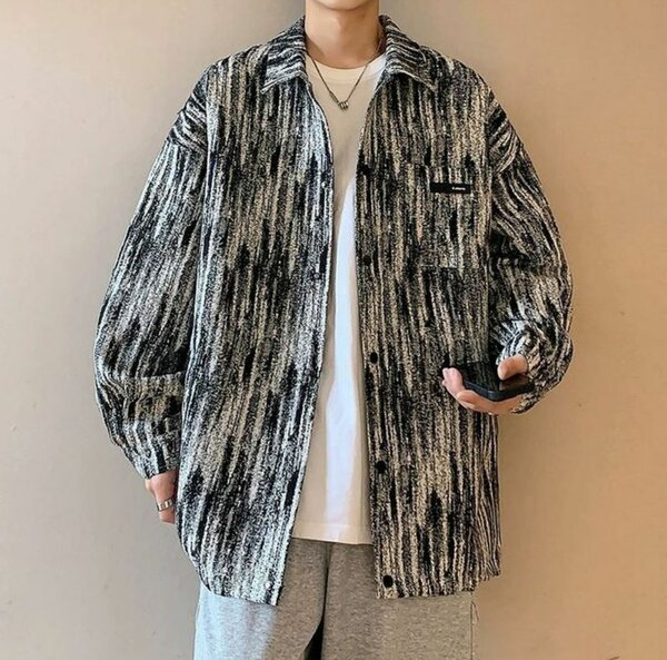 Veste Chemise Homme Style Décontracté