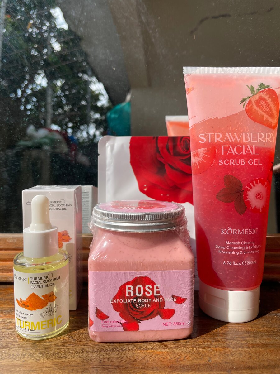 Ensemble de soins du visage exfoliants